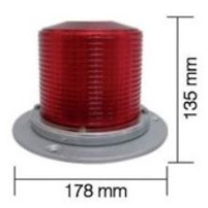 AS 0141 A7 Led li Alüminyum Tabanlı İkaz Lambası